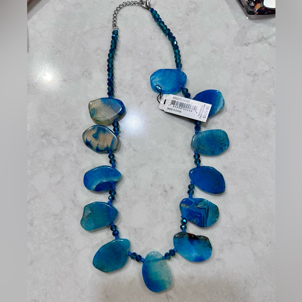 Blue Agate Necklace